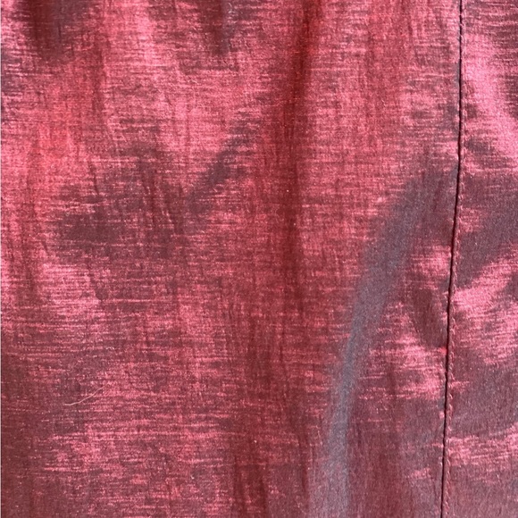 Frank Lyman Taffeta Zip-Front Dress, Burgundy, size 0 - Picture 8 of 16